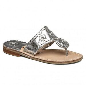 Jack Rogers Girls Sandals - Silver - size 12